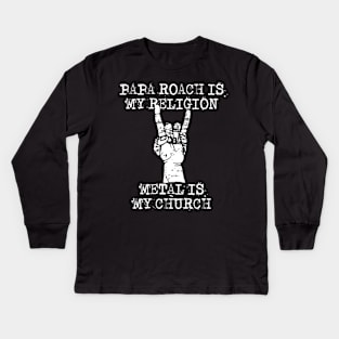 papa roach is my religion Kids Long Sleeve T-Shirt